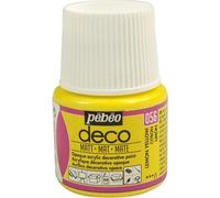 Couleur acrylique opaque et mate - Jaune citron - 45 ml