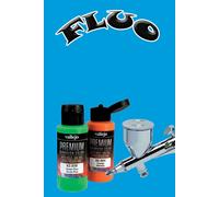 Couleur Acrylique Pour Aérographe Vallejo Premium 62038 Bleu Fluo 60ml.