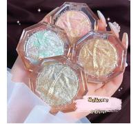 Couleur aléatoire-Palette De Maquillage À Paillettes En Poudre, Illuminateur Scintillant Pour Contour Du Visa