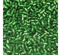 Couleur argent à l'intérieur des perles de rocaille en forme de tube perle de verre tchèque pour la fabrication de bijoux sacs vêtements couture bracelet à bricoler soi-même en gros-11-2,5xApx 430 pi