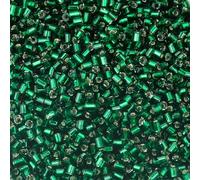 Couleur argent à l'intérieur des perles de rocaille en forme de tube perle de verre tchèque pour la fabrication de bijoux sacs vêtements couture bracelet à bricoler soi-même en gros-14-2,5xApx 430 pi