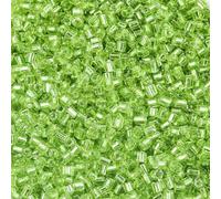 Couleur argent à l'intérieur des perles de rocaille en forme de tube perle de verre tchèque pour la fabrication de bijoux sacs vêtements couture bracelet à bricoler soi-même en gros-5-2,5xApx 2150 pi