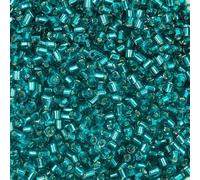 Couleur argent à l'intérieur des perles de rocaille en forme de tube perle de verre tchèque pour la fabrication de bijoux sacs vêtements couture bracelet à bricoler soi-même en gros-12-2,5xApx 2150 p
