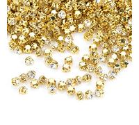 Couleur argent, or et AB de de Walfront 88g 0.4cm / 0.2inch avec 4 trous pour coudre(#01)