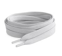Couleur argent Plat Lacets de chaussures 150 cm de long pour baskets Chaussures de skate, Hi TOPS, Chaussures, Bottes Converse est Converse Pumas Lacets Lacets de 150 cm de long 10 mm de large - Argenté - Silver Grey white pink red blue navy purple black green yellow orange,
