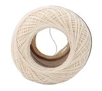 Couleur Assorties Fil de Dentelle Ligne de Coton au Crochet Bricolage Été Soie Fine Ligne Mince (avec un crochet) pour Foulard Coupe Chaussette(6603milk white)