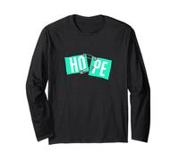 Couleur Bleu Sarcelle Clair Tenant sur l'espoir Bleu Sarcelle Clair Aqua Manche Longue