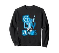 Couleur Bleue Always Guilty Blue Graphic Sweatshirt