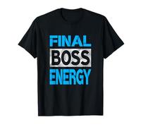 Couleur Bleue Final-Boss Energy Blue Graphic T-Shirt