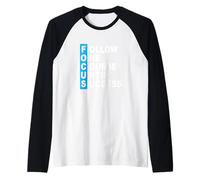 Couleur Bleue Follow The Course Blue Graphic Manche Raglan