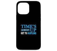 Couleur Bleue Get to Hustling Blue Graphic Coque pour iPhone 13 Pro Max
