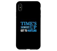 Couleur Bleue Get to Hustling Blue Graphic Coque pour iPhone XS Max