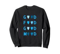 Couleur Bleue Love Good Food/Mood Blue Graphic Sweatshirt