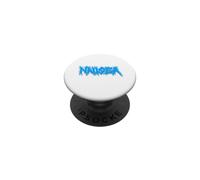 Couleur Bleue nausée Amusante PopSockets PopGrip Adhésif