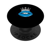 Couleur Bleue Royal Kiss Blue Graphic PopSockets PopGrip Adhésif