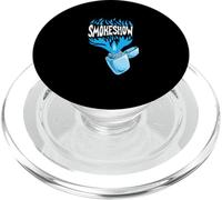 Couleur Bleue Smoke Show Blue Graphic PopSockets PopGrip pour MagSafe