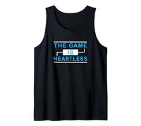 Couleur Bleue The Game is Heartless Blue Graphic Débardeur