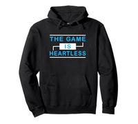 Couleur Bleue The Game is Heartless Blue Graphic Sweat à Capuche