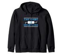Couleur Bleue The Game is Heartless Blue Graphic Sweat à Capuche