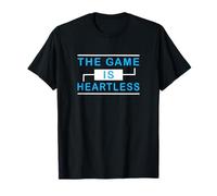 Couleur Bleue The Game is Heartless Blue Graphic T-Shirt
