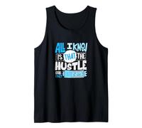 Couleur Bleue The Hustle Looks Crazy Blue Graphic Débardeur
