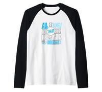 Couleur Bleue The Hustle Looks Crazy Blue Graphic Manche Raglan