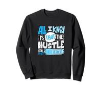 Couleur Bleue The Hustle Looks Crazy Blue Graphic Sweatshirt