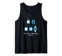 Couleur Bleue The Time I'm on Blue Graphic Débardeur