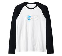 Couleur Bleue Toxic Heart Blue Graphic Manche Raglan