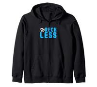 Couleur Bleue W-reck-Less Bleu Graphique Sweat à Capuche