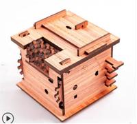 Couleur Branche D'acide Rouge Escape Room 60 Min Dans Une Boîte - Modèle Cat - Casse-Tête 3d En Bois - Jeu De Logique En Boîte - Coffret Cadeau - Boîte De Quête
