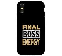 Couleur bronzée Final-Boss Energy Tan Graphic Coque pour iPhone X/XS