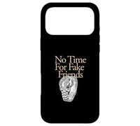 Couleur bronzée No Time for Fake Friends Tan Graphic Coque pour iPhone 17 Pro Max