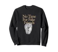 Couleur bronzée No Time for Fake Friends Tan Graphic Sweatshirt