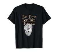 Couleur bronzée No Time for Fake Friends Tan Graphic T-Shirt