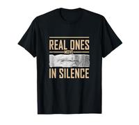 Couleur bronzée Real Ones Move in Silence Tan Graphic T-Shirt