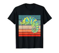 Couleur Caméléon Reptiles Panthère Caméléon Changement De T-Shirt Graphique avec Valeur