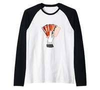 Couleur Corail Play Your Hand Coral Graphic Manche Raglan