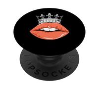Couleur Corail Royal Kiss Coral Graphic PopSockets PopGrip Adhésif