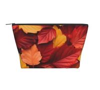 Couleur d'automne Feuilles d'automne, Trousse de Toilette Trousse de Maquillage Sac à cosmétiques Trousse de Toilette de Voyage Portable