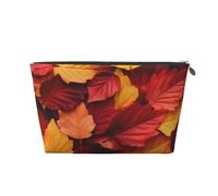 Couleur d'automne Feuilles d'automne, Trousse de Toilette Trousse de Maquillage Sac à cosmétiques Trousse de Toilette de Voyage Portable