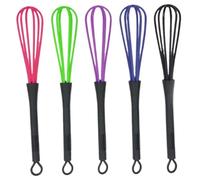 Couleur de cheveux fouet 5pcs 7 x 1 mini-couleur Mini fouet pour la teinture capillaire mélangeant la coiffure en plastique léger Dye petite pour la maison, le coiffeur et la cuisine.