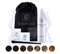 Couleur de cheveux plus simple Kit de brosse moustache noire naturelle et barbe avec 3 pinceaux inclus pour l'application de prcision - Ammo
