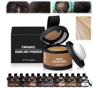 Couleur De Cheveux Veinsgrain,Ecouvrement Des Racines Veinsgrain,Retouche De Racines Couleur De Cheveux,Poudre De Retouche De Racines,Poudre d'ombre de Ligne de Cheveux (12 Blond moyen, 1)