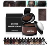 Couleur De Cheveux Veinsgrain,Ecouvrement Des Racines Veinsgrain,Retouche De Racines Couleur De Cheveux,Poudre De Retouche De Racines,Poudre d'ombre de Ligne de Cheveux (13 Brun moyen, 1)