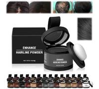 Couleur De Cheveux Veinsgrain,Ecouvrement Des Racines Veinsgrain,Retouche De Racines Couleur De Cheveux,Poudre De Retouche De Racines,Poudre d'ombre de Ligne de Cheveux (07 Gris foncé, 1)