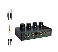 Couleur De Couleur 4 Canaux Splitter L'amplificateur avec Adaptateur Câbles Auditifs pour La du Studio Et La Production Musicale Plusieurs Appareils