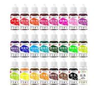 Couleur De L'agent De Cuisson Liquide En Qualité Alimentaire - Colorant Alimentaire Pratique | Flavour - Alimentaire Comestible Neuviaire | 25 Couleurs De Couleurs De Glaçage Vives