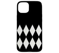 Couleur de l'année 2026 Motif Harlequin de Danseuse Noire Coque pour iPhone 15 Plus