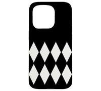 Couleur de l'année 2026 Motif Harlequin de Danseuse Noire Coque pour iPhone 15 Pro